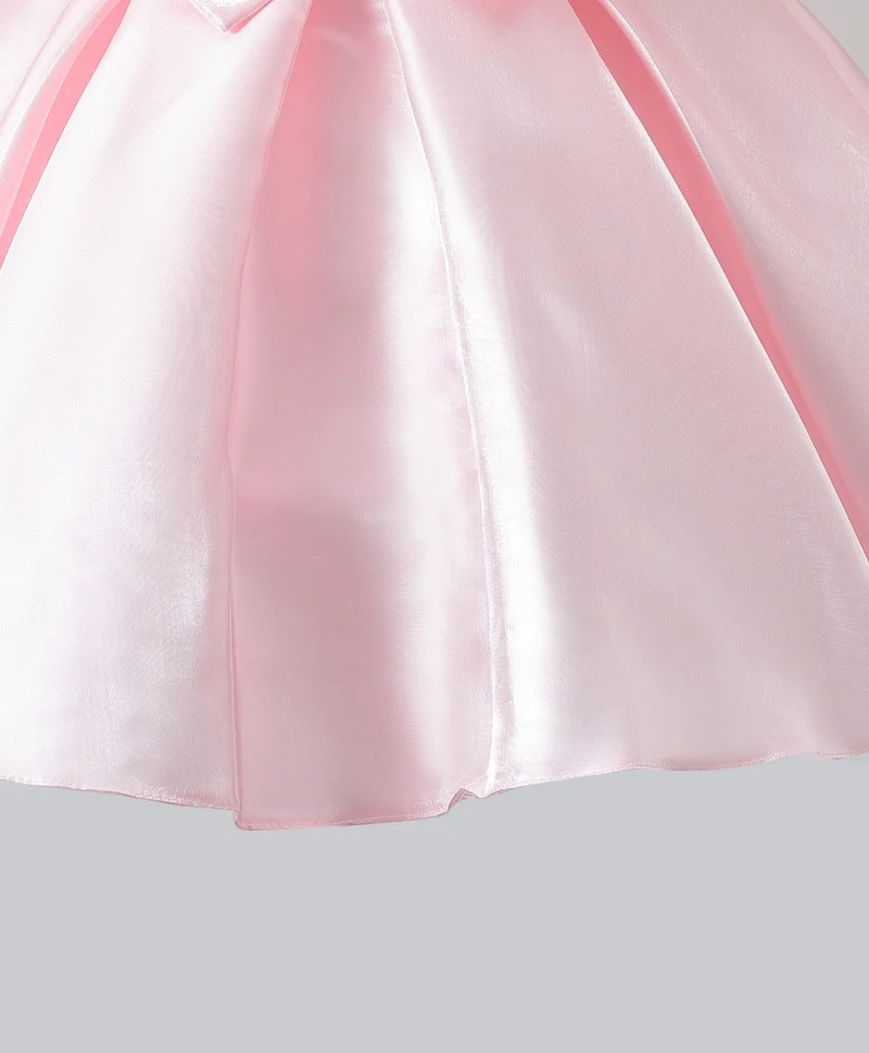 Mark & Mia Mark & Mia Solid Dress with Bow - Light Pink