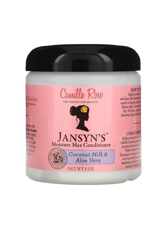 Camille Rose Naturals Jansyns Moisture Max Conditioner, Coconut Milk and Aloe Vera, 8 Oz - pzsku/ZAA3D20C7EA8E9D51CBC8Z/45/_/1736763531/5f69805b-6974-4f7d-85c2-0b83a79c06b2