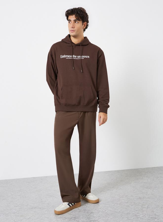 Styli Eco Earth Relaxed Fit Printed Fleece Hoodie - Image 2