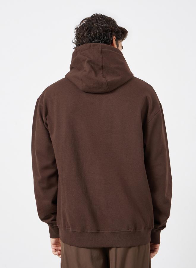 Styli Eco Earth Relaxed Fit Printed Fleece Hoodie - Image 5