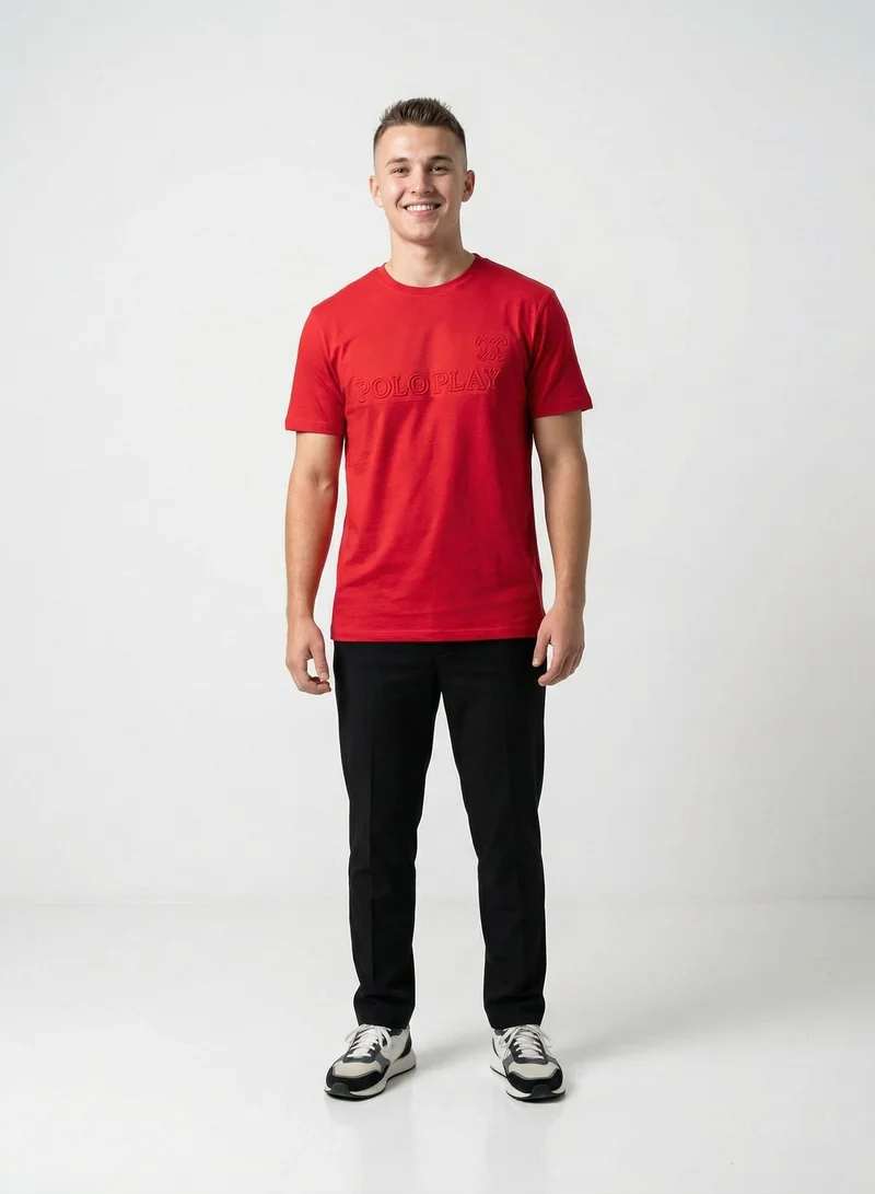 Polo Play  Men’s Graphic and Embossed T-Shirt-2 pack for Men | Best Price UAE