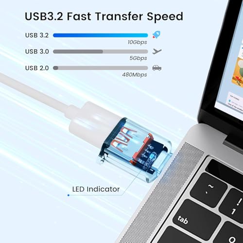 Tobo USB C Adapter (1 Packs), USB Type C Male to USB A 3.2 Female Converter, Thunderbolt 3 to USB Female OTG Adapter for Phone 16/15 Series, MaBook, Samung TD-1447CC - Image 5