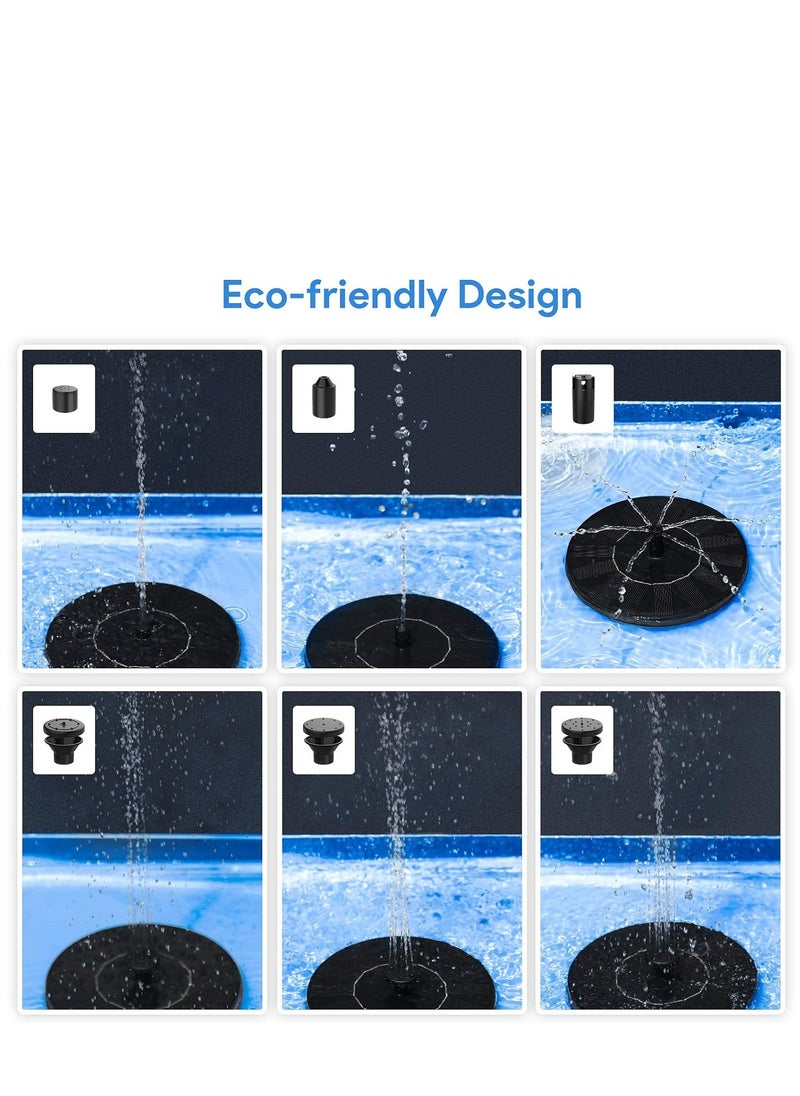 Oasisgalore Solar Fountain, Floating Solar Powered Water Fountain Pump for Garden, Pond, Pool (1.4W)  - Image 4