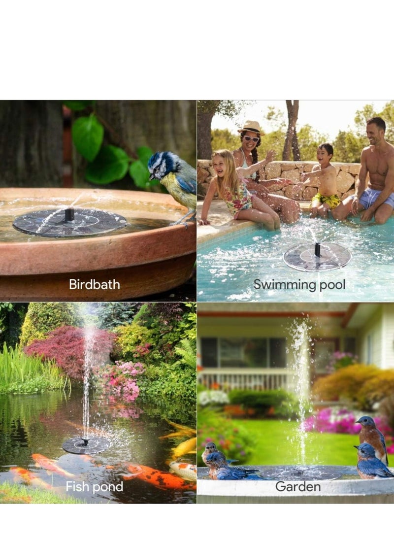 Oasisgalore - Solar Fountain, Floating Solar Powered Water Fountain Pump for Garden, Pond, Pool (1.4W) - Image 1