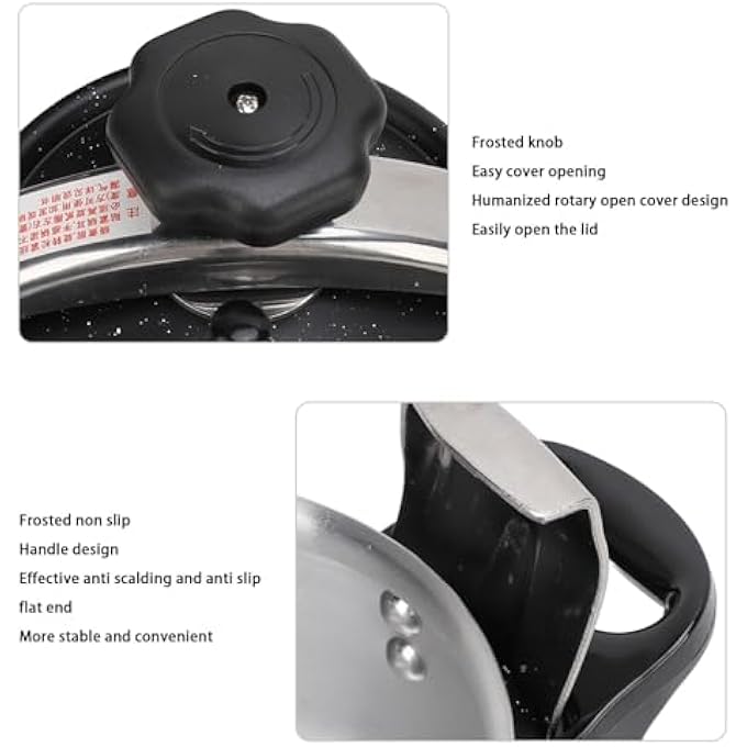 Jiawu Pressure Cooker 15L  2L  3L Aluminum Alloy Pressure Canner Explosion Proof With Easy Lock Lid Compatible With Gas  Induction Cooker Fast Cooking Cookware 3L - Image 5