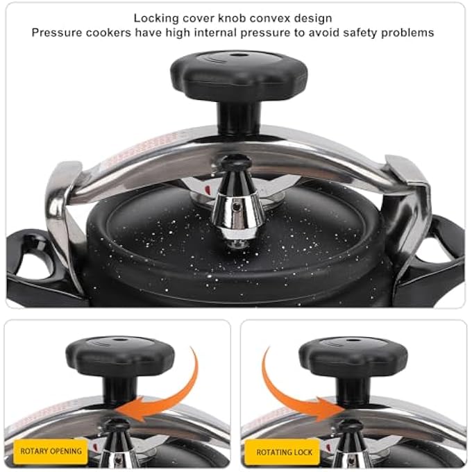 Jiawu Pressure Cooker 15L  2L  3L Aluminum Alloy Pressure Canner Explosion Proof With Easy Lock Lid Compatible With Gas  Induction Cooker Fast Cooking Cookware 3L - Image 4