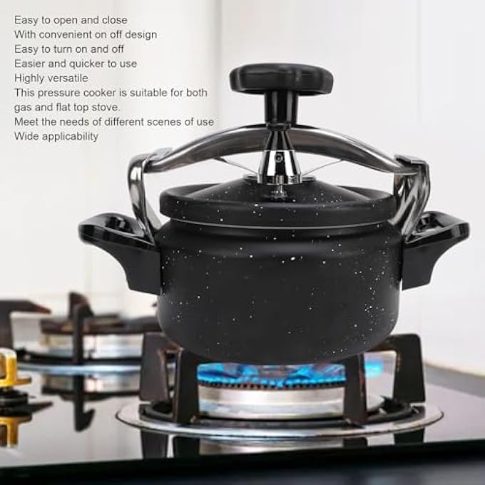 Jiawu Pressure Cooker 15L  2L  3L Aluminum Alloy Pressure Canner Explosion Proof With Easy Lock Lid Compatible With Gas  Induction Cooker Fast Cooking Cookware 3L - Image 2