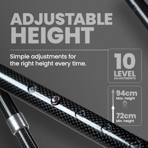 AGEasy Antara AGEasy Carbon Fiber Walking Stick | Walking Stick for Old People | Walk Stick for Men & Women with Adjustable Height | Lightweight Support Stick | Premium Carbon Walking Cane for Seniors - Image 3