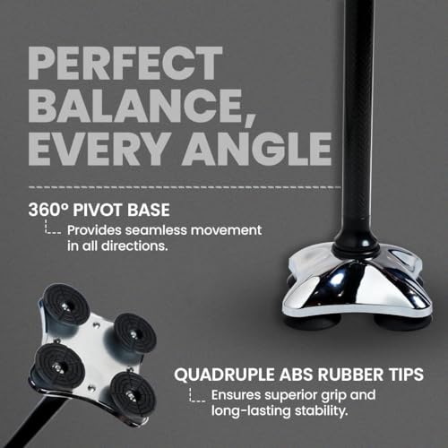 AGEasy Antara AGEasy Carbon Fiber Walking Stick | Walking Stick for Old People | Walk Stick for Men & Women with Adjustable Height | Lightweight Support Stick | Premium Carbon Walking Cane for Seniors - Image 4