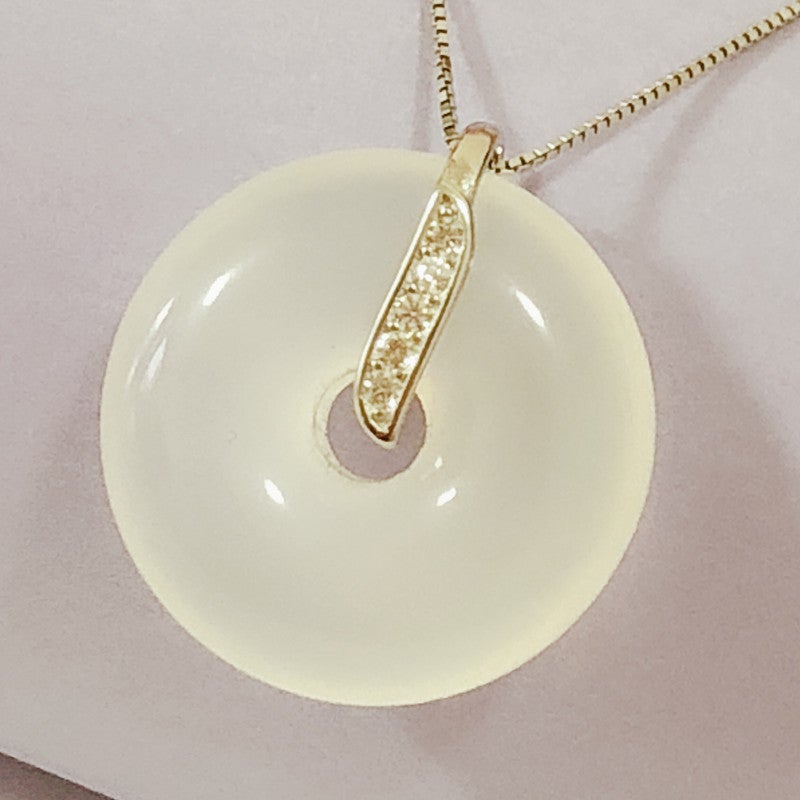 S925 Silver Ping An Buckle Pendant Buckle Head Sterling Silver Clip Buckle Jade Emerald Beeswax Pendant Clip Buckle - Image 4