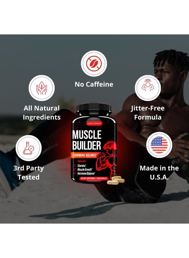 UNALTERED 6 في 1 تريبولوس تيريستريس للرجال - منشط طبيعي لبناء العضلات ومعزز لأكسيد النيتريك - 150 قرصًا - Image 4