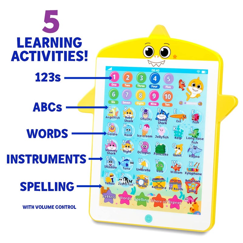 WowWee Baby Shark's Big Show! Kids Tablet - Interactive Educational Toys - Toddler Tablet Makes Learning Fun (Full Size), multicolor - Image 3