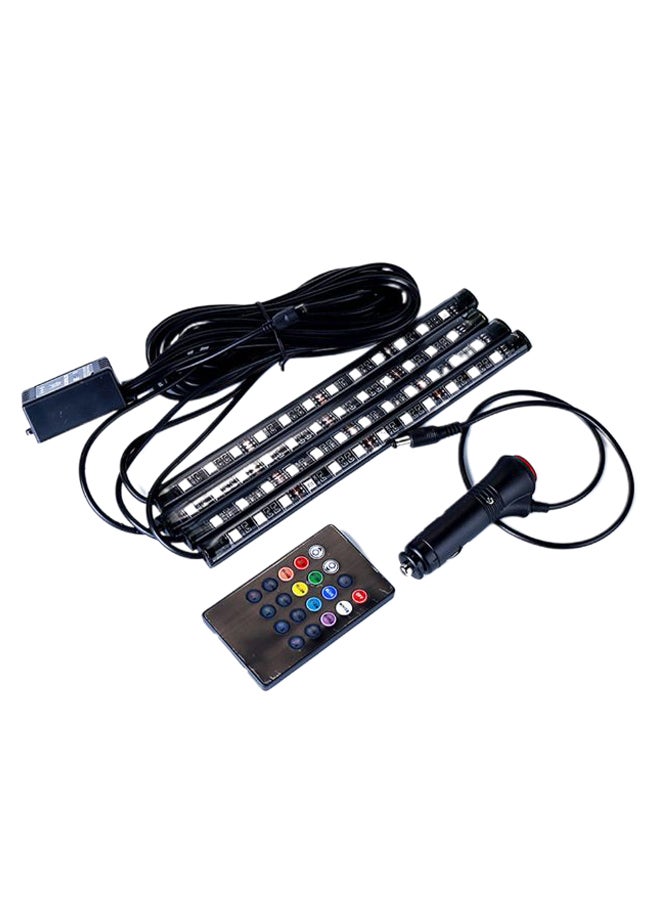 إسكدنيا شريط إضاءة LED داخلي لتزيين السيارة مع ملحق