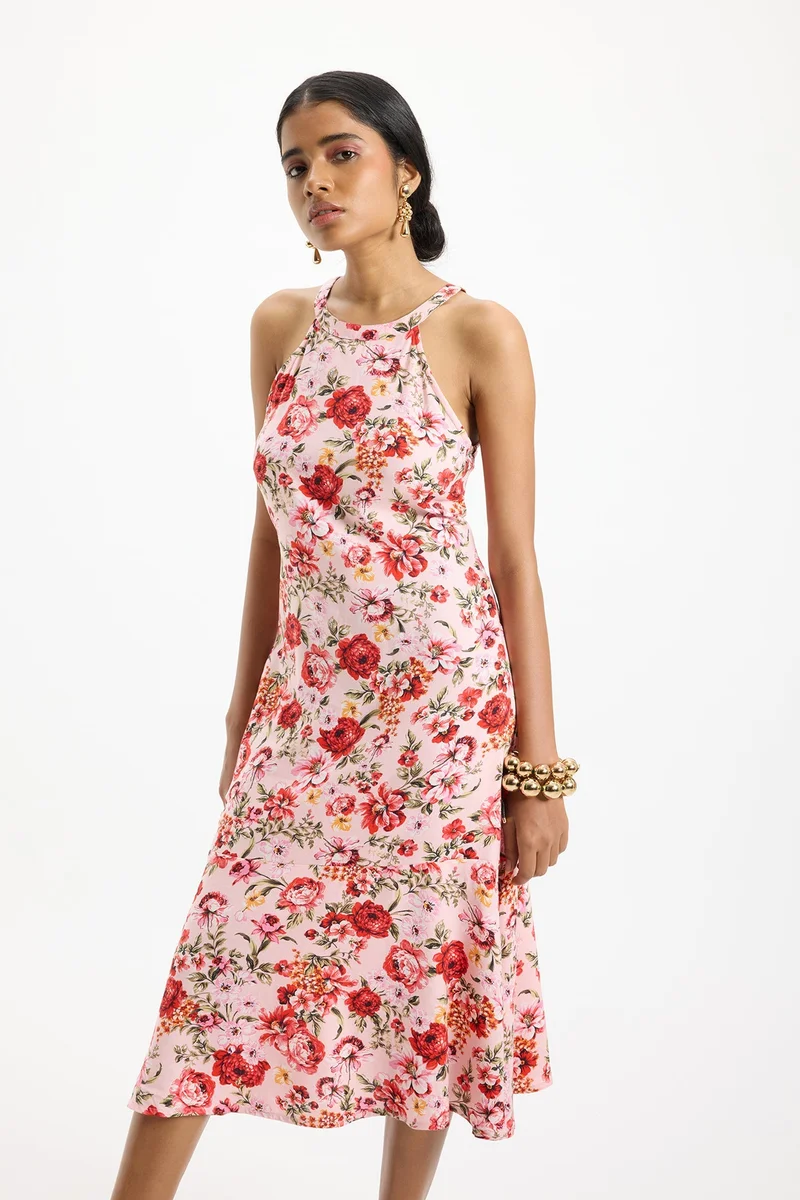 فيرجيو Floral Halter Dress