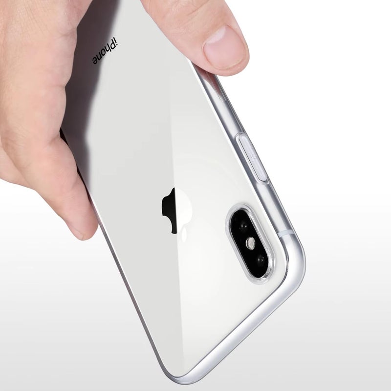 Realcase غطاء خلفي مصمم لجهاز iPhone X/XS | غطاء شفاف | مرن رقيق يناسب بشكل مثالي | حماية كاملة 360 من الصدمات غطاء خلفي TPU (شفاف) - Image 5