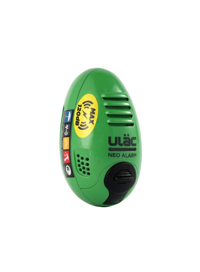 Ulac Lock AIR ALARM 120dB Alarm Disc Lock / GREEN - Image 1