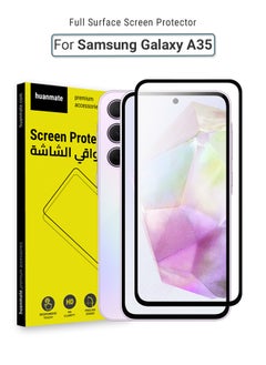 Samsung Galaxy A35 Screen Protector – Premium Edge to Edge Tempered Glass, High Transparency, Delicate Touch, Anti-Explosion, Smooth Arc Edges, Easy Installation
