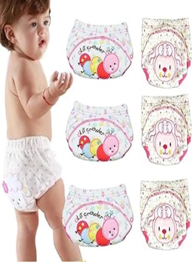 Washable cloth diapers Reusable Training Cloth Diapers Leak proof Baby Cloth Diaper Washable 0-3 Years Baby Reusable Diapers Product ( 6 pcs )