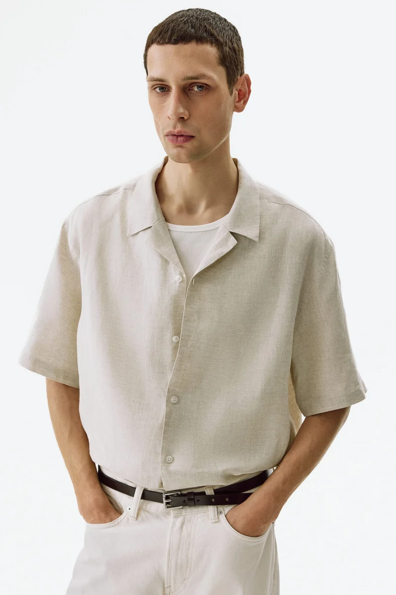 H&M Relaxed Fit Linen resort shirt