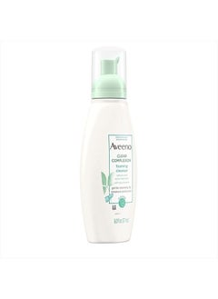 Aveeno Clear Complexion Foaming Oil-Free Facial Cleanser with Salicylic Acid for Breakout Prone Skin, Face Wash with Soy Extracts, Hypoallergenic and Non-Comedogenic, 6 fl. oz (Pack of 2)  - Image 3