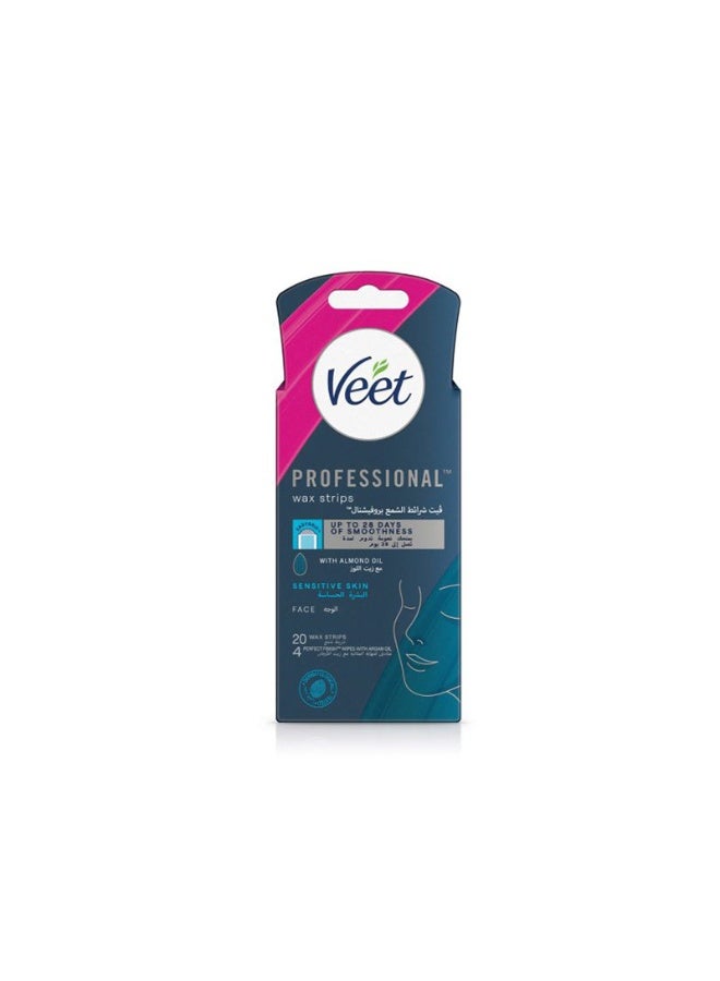 Professional Wax Strips Sensitive Skin - Face 20 Wax Strios
