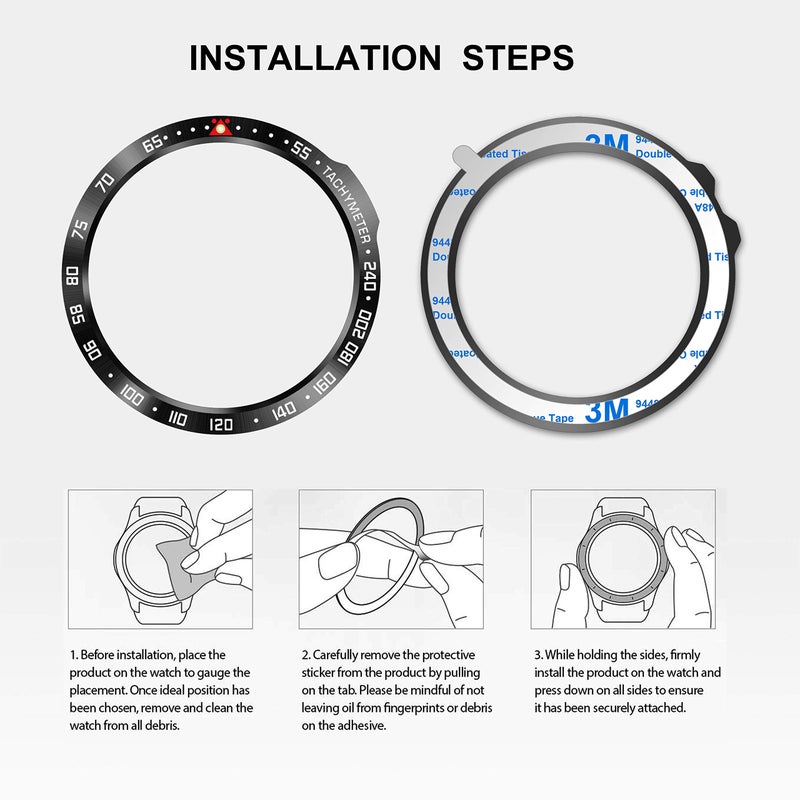 BaiHui إطار بيهوي متوافق مع جارمن فينيكس 6X/6X برو حلقة إطار من الفولاذ المقاوم للصدأ غلاف لاصق واقي ضد الخدوش والتصادم لملحق ساعة جارمن (أسود - غير متوافق مع 6/6 برو) - Image 4