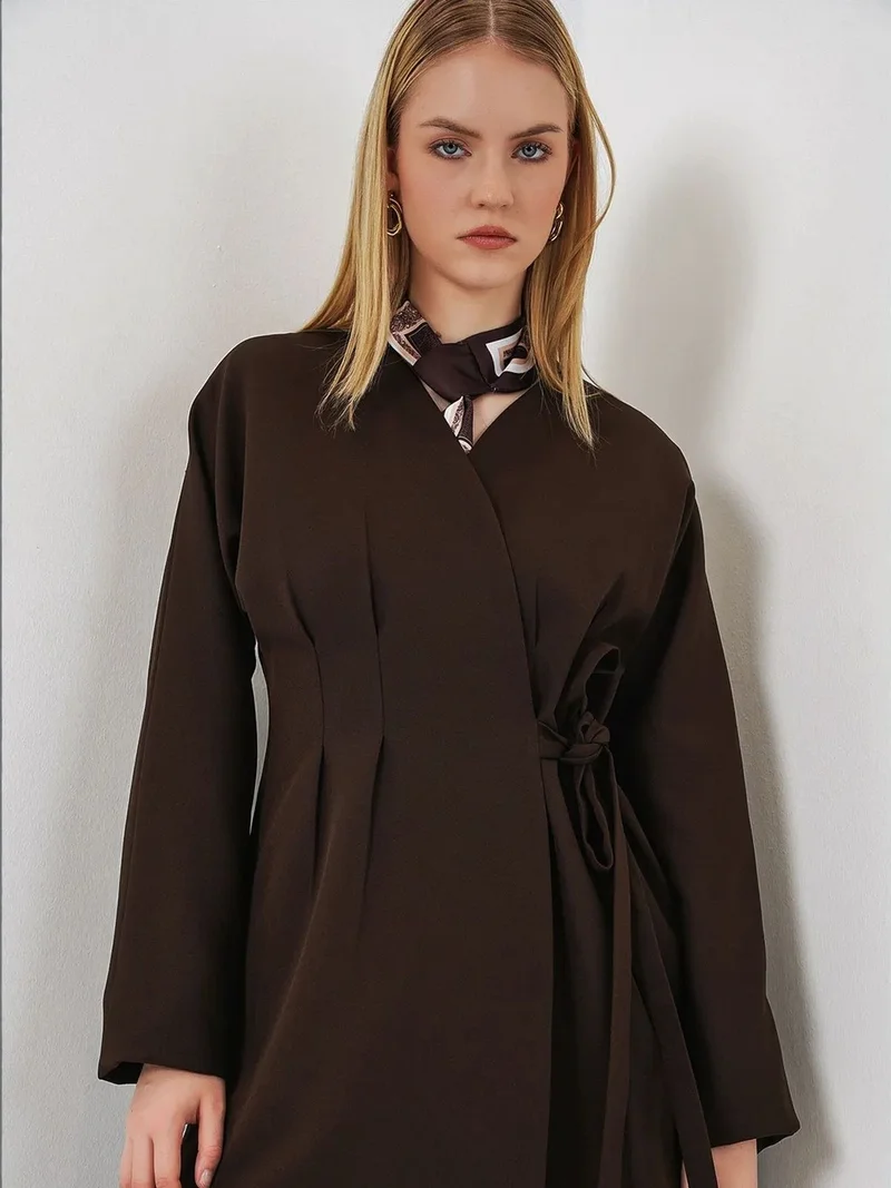 بيغ دارت BDART Long Belted V-Neck Jacket