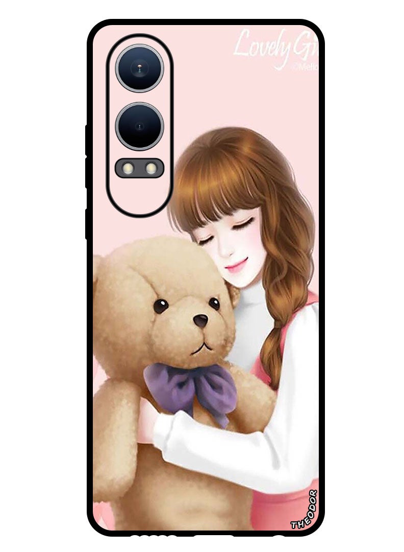 Theodor Protective Case Anti Scratch Shock Proof Bumper Cover For Oppo K12x (China) Lovely Girl Witih Teddy - Image 1