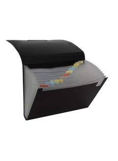 Generic Expanding Folders 12 pockets Accordion File Document Bags Paper Receipt Filing Box Organizer for Office School (GREEN)  - Image 3