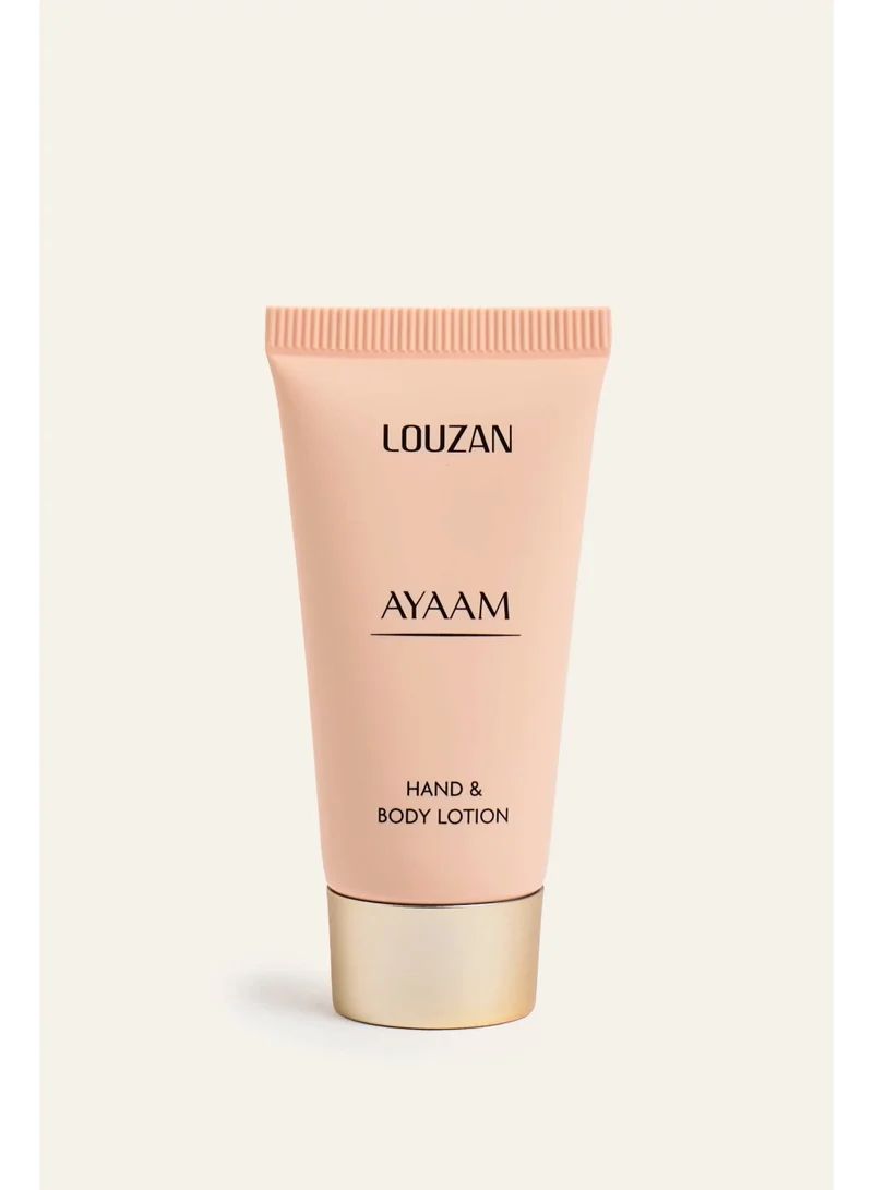 Louzan Louzan Ayaam Hand & Body Lotion 20ML | Orange Blossom, Vanilla & Leather Scent | Moisturizing Body Care
