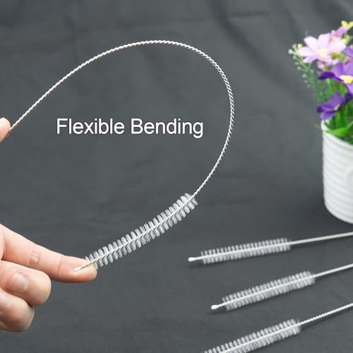 YOUCOX Straw Cleaner Brush for Stanley, 4Pcs Reusable Extra Long Straw Cleaning Brush for 14oz 20oz 30oz 40oz Stanley Mug, Cleaning Brush for All Plastic, Glass, Stainless and Silicone Straws - Image 5