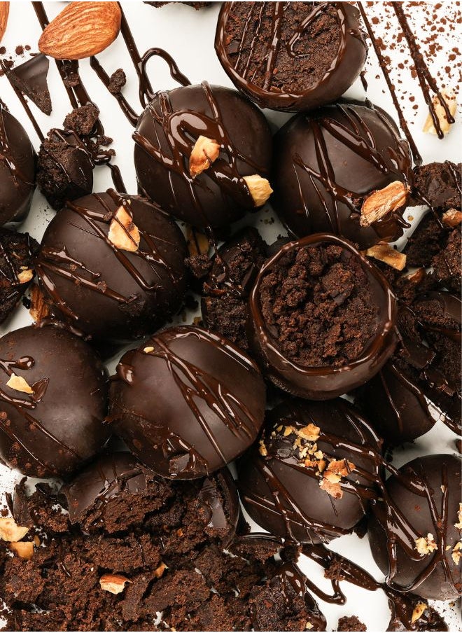 Plaay Almond Brownie Chocolate Truffles 4pcs (60g)  - Image 3