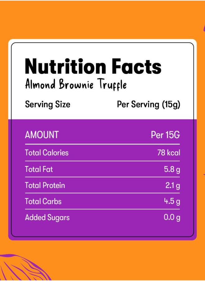 Plaay Almond Brownie Chocolate Truffles 4pcs (60g)  - Image 2