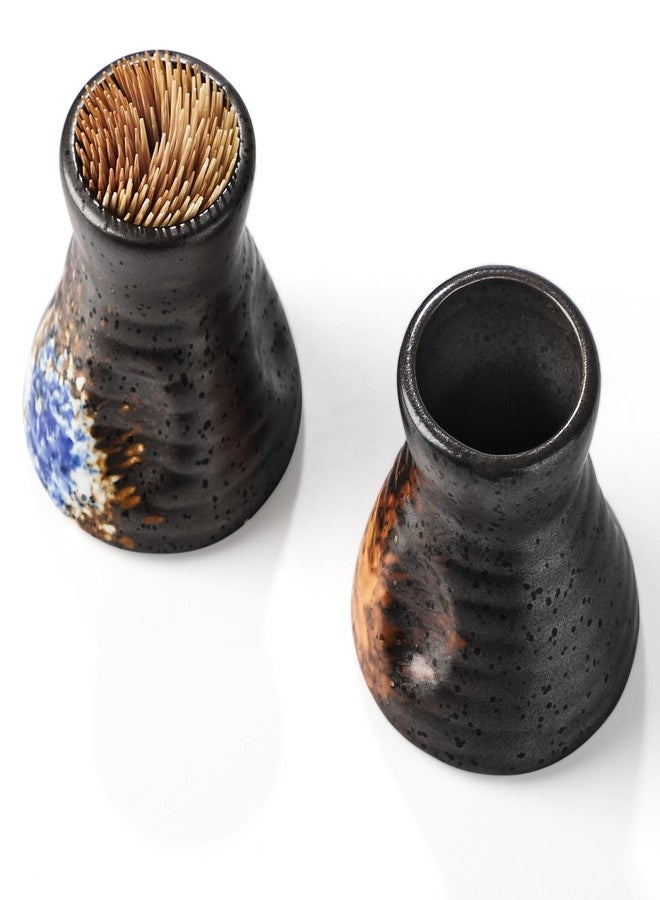 Sailench 2Pcs Toothpick Holders,Ceramic Toothpick Holder Set,Tooth pick Holder Dispensers for Home,Dining Table,Kitchen - Image 3