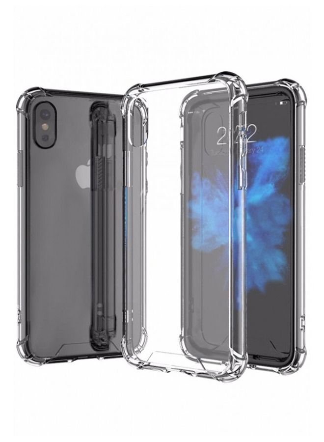 شيزي جراب King Kong Armor مع زوايا وسائد هوائية لهاتف Apple iPhone X شفاف - Image 2