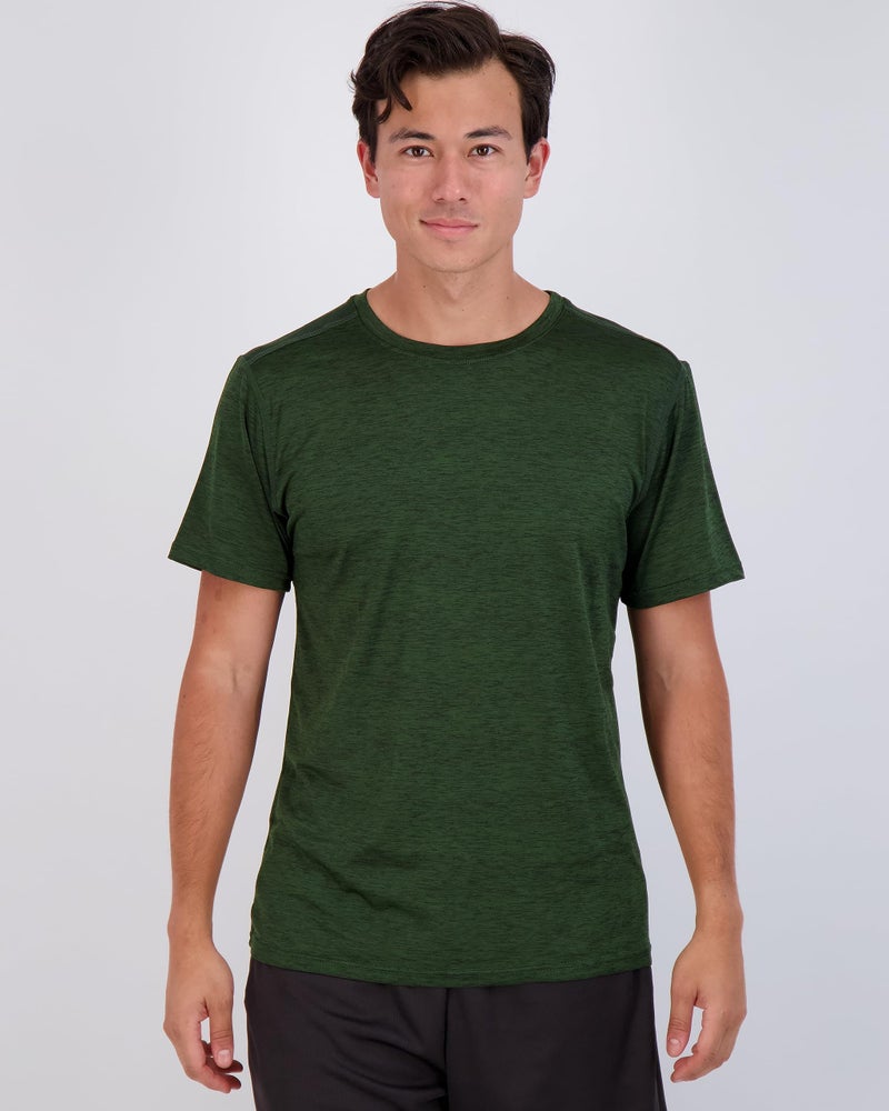 REALESSENTIALS Real Essentials 5 Pack: Menâ€™s Short Sleeve Dry Fit T-Shirts â€“ Moisture Wicking Athletic Workout Gym Fitness Casual Tees, Set 5, Large - Image 2
