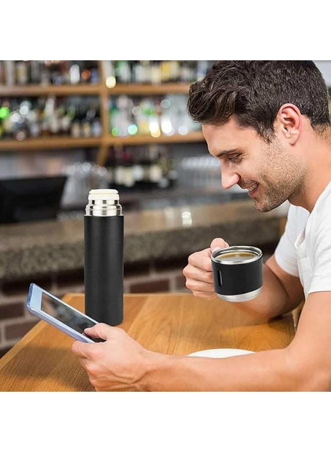 مج حراري استانلس ستيل سعه 500مل+3كوب متعدد الالوان - Image 3