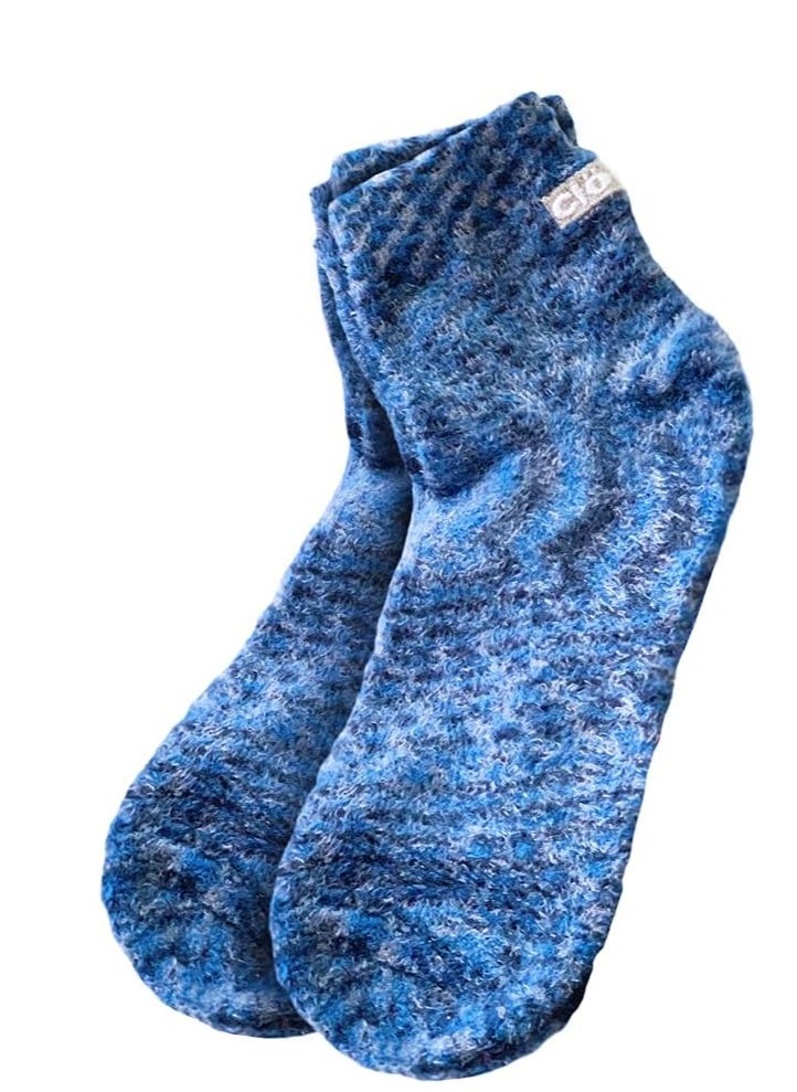 Cloudz - Cloudz Natural Aloe Vera Spa Socks - Blue (2 Pairs/Assorted Solid & Patterned) - Image 1