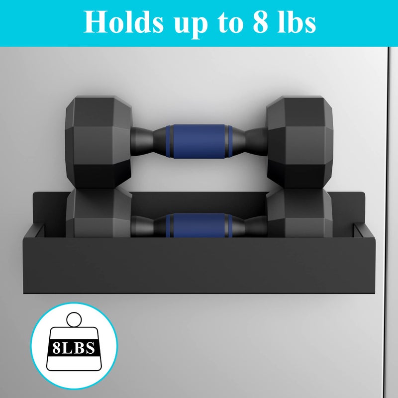 HuggieGems 2 Pack Magnetic Spice Storage Rack Organizer for Refrigerator and Oven, Black Fridge Organizers and Storage - Image 4