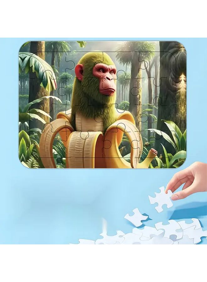 Bigfoot 16 Slice Italian Brainrot Puzzle Laser Pattern Collectible Jigsaw Set Family Game - Image 4