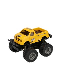 NIBEMINENT Children Mini Pull Back Toy Alloy Vehicle Car High Simulation Model Kids' Gift(Yellow)  - Image 1