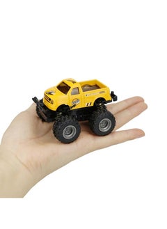 NIBEMINENT Children Mini Pull Back Toy Alloy Vehicle Car High Simulation Model Kids' Gift(Yellow)  - Image 3