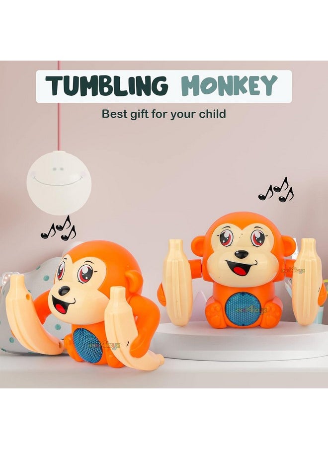 Dancing Monkey Musical Toy For Kids Baby Spinning Rolling Doll Tumble Toy With Voice Control Sensor Light And Music Rotating Arm Sound Toy - Made In India (Random Color Dispatch) - pzsku/ZAA3E445FC5CF63C6F1E8Z/45/_/1733730293/3e10171f-e065-4ffd-af1d-69a2b5e77239