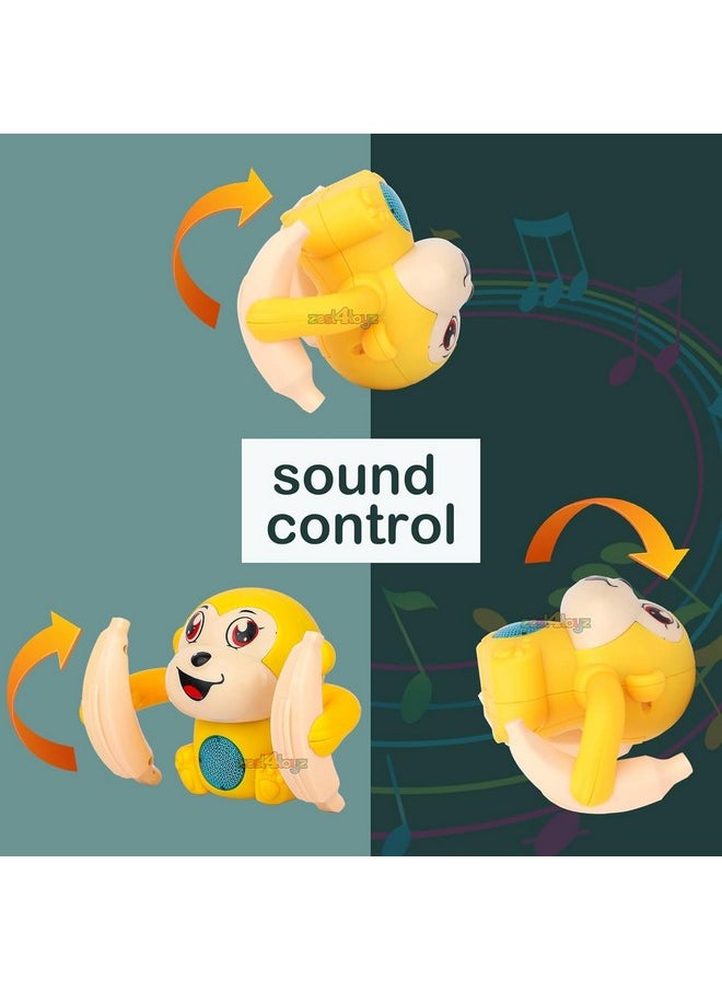 Dancing Monkey Musical Toy For Kids Baby Spinning Rolling Doll Tumble Toy With Voice Control Sensor Light And Music Rotating Arm Sound Toy - Made In India (Random Color Dispatch) - pzsku/ZAA3E445FC5CF63C6F1E8Z/45/_/1733730361/f207710c-b698-4bd3-b120-6e96f249fe7b