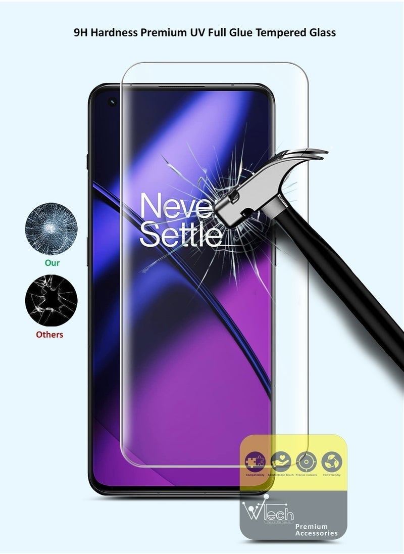 vesus Premium Curved Edges Full Glue Full Cover Tempered Glass Screen Protector for OnePlus 11 5G 2023 â€“ Clear â€“ Full Screen Coverage, Scratch-Resistant, Ultra-Clear, Anti-Fingerprint, Bubble-Free Application - Image 2