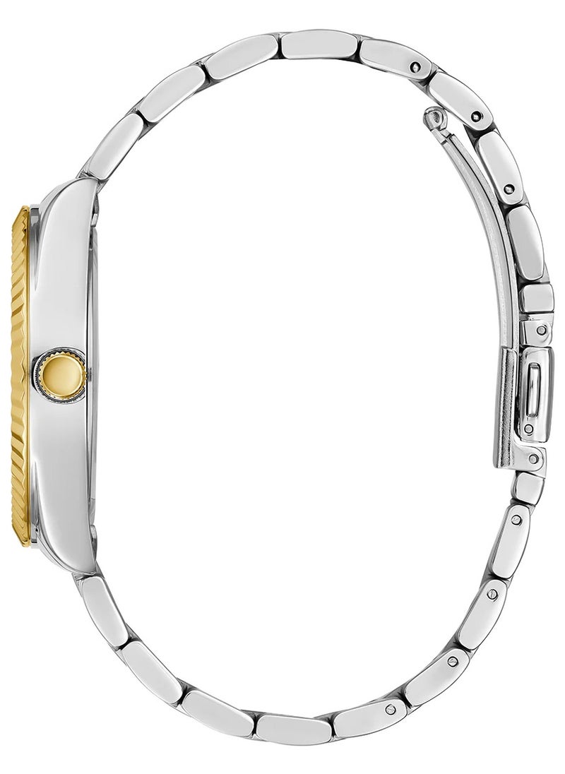 GUESS Womens Luna Two Tone Green Dial Stainless Steel Bracelet Watch- GW0308L5  - Image 2