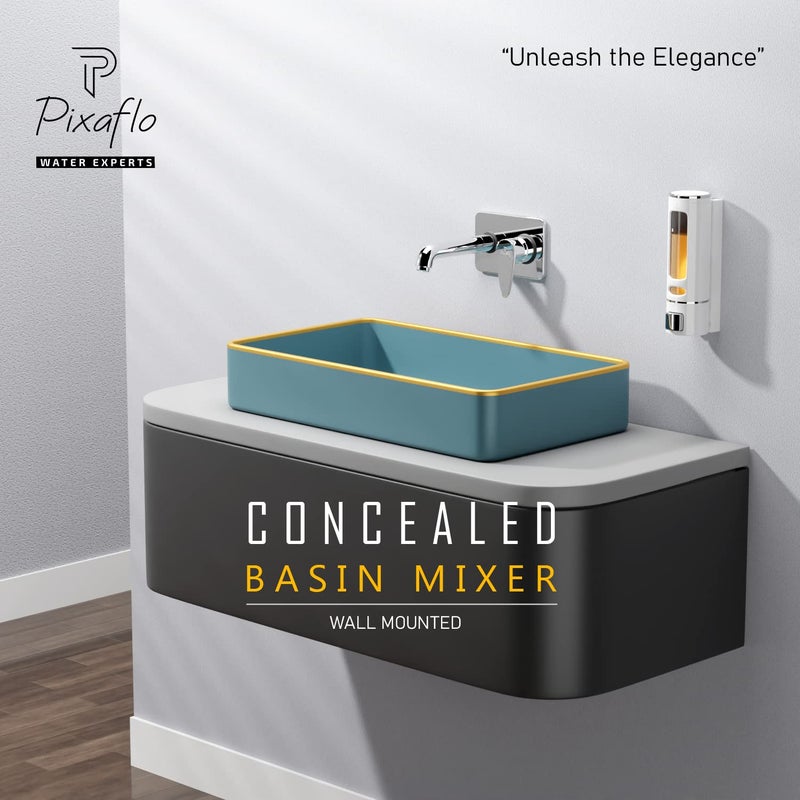 Pixaflo Concealed Single Lever Basin Mixer with Exposed Parts Kit Complete Set Vocal - Image 3