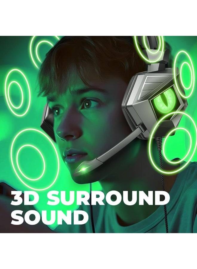 Bukela K8 RGB Gaming Headset 7.1 Surround Sound Noise Canceling Mic ,PC , PS4-3 , Mobile And Xbox - Image 2