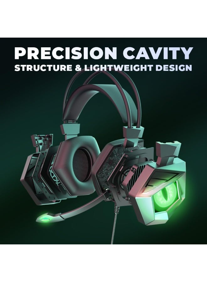 Bukela K8 RGB Gaming Headset 7.1 Surround Sound Noise Canceling Mic ,PC , PS4-3 , Mobile And Xbox - Image 3