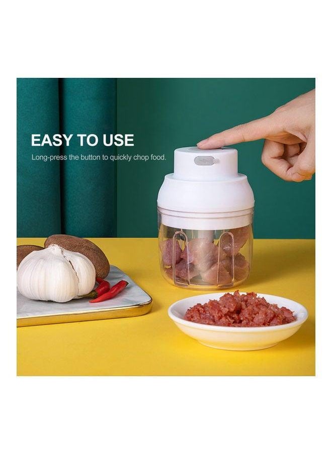 Generic USB Charging Wireless Multi Function Mini Electric Grinder White/Clear 14.50 x 10 10cm  - Image 2
